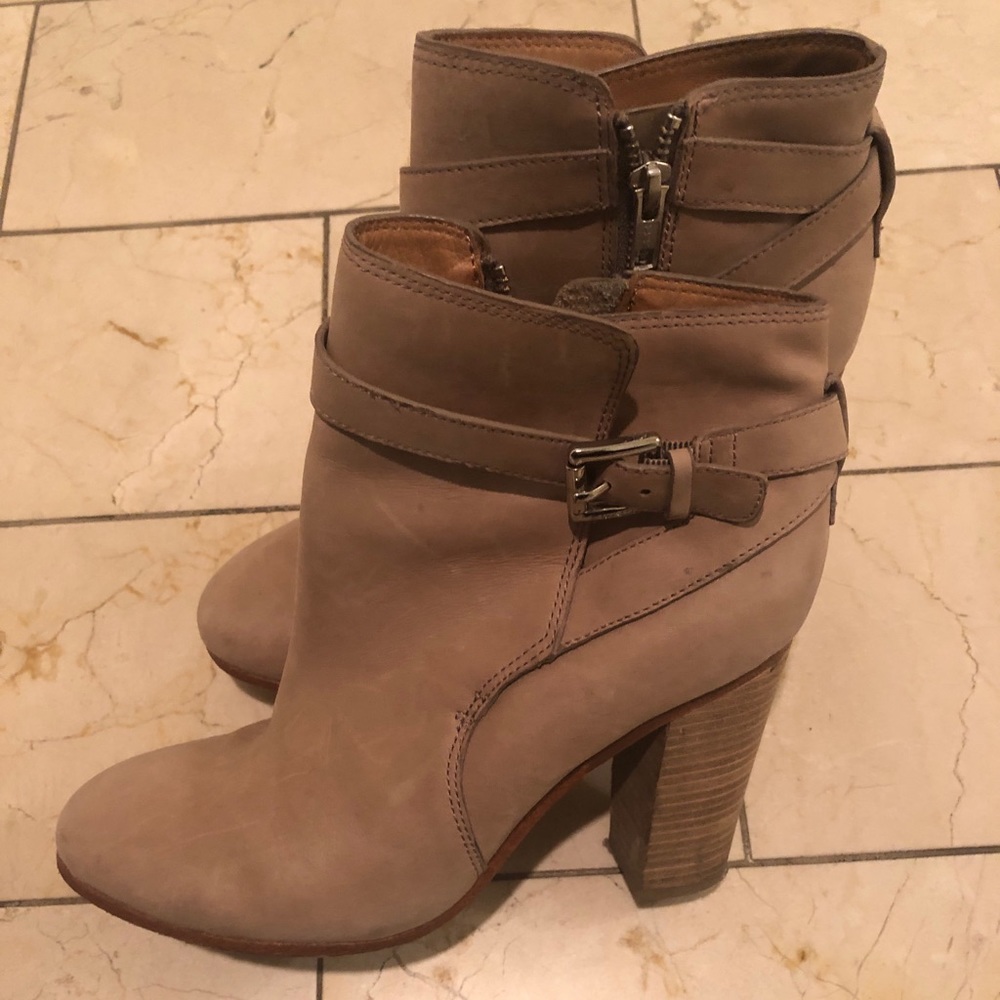Coach tan booties